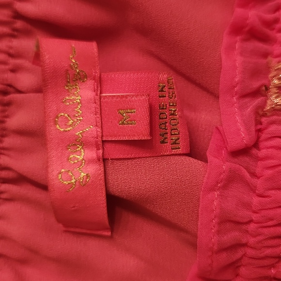 Lilly Pulitzer Sarahleigh One Shoulder Top. Like New! Gorgeous Elegant Top! - Picture 6 of 6